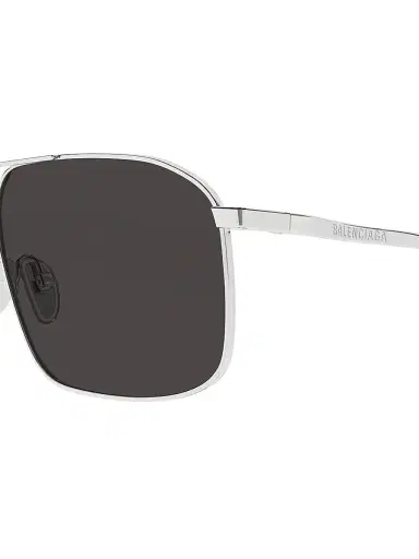 Balenciaga Men's Monday 64MM Navigator Metal Sunglasses - Silver Black | Thumbnail 3 Balenciaga Men's Monday 64MM Navigator Metal Sunglasses - Silver Black | Thumbnail 3