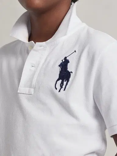 Polo Ralph Lauren Big Pony Cotton Mesh Polo - White - Size 3 | Thumbnail 5 Polo Ralph Lauren Big Pony Cotton Mesh Polo - White - Size 3 | Thumbnail 5