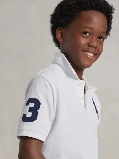 Polo Ralph Lauren Big Pony Cotton Mesh Polo - White - Size 3 | Thumbnail 6 Polo Ralph Lauren Big Pony Cotton Mesh Polo - White - Size 3 | Thumbnail 6