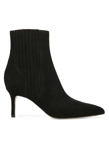 Veronica Beard Women's Lisa 70MM Suede Ankle Boots - Black | Thumbnail 1 Veronica Beard Women's Lisa 70MM Suede Ankle Boots - Black | Thumbnail 1