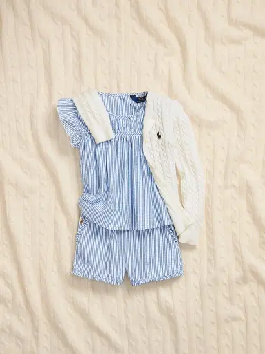 Polo Ralph Lauren Girl's Cable-Knit Cotton Cardigan | Thumbnail 3 Polo Ralph Lauren Girl's Cable-Knit Cotton Cardigan | Thumbnail 3