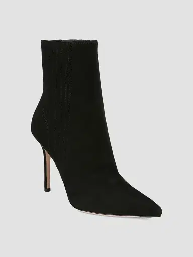 Veronica Beard Women's Lisa 95MM Suede Ankle Boots - Black | Thumbnail 2 Veronica Beard Women's Lisa 95MM Suede Ankle Boots - Black | Thumbnail 2