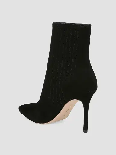 Veronica Beard Women's Lisa 95MM Suede Ankle Boots - Black | Thumbnail 3 Veronica Beard Women's Lisa 95MM Suede Ankle Boots - Black | Thumbnail 3