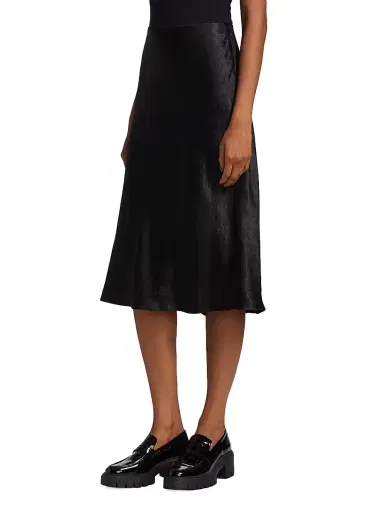 Vince Women's Satin Midi-Skirt | Thumbnail 5 Vince Women's Satin Midi-Skirt | Thumbnail 5