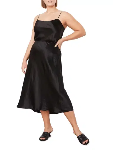 Vince Women's Satin Midi-Skirt | Thumbnail 8 Vince Women's Satin Midi-Skirt | Thumbnail 8