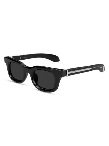 Alexander McQueen Men's Skull Hardware 46MM Square Sunglasses - Black | Thumbnail 1 Alexander McQueen Men's Skull Hardware 46MM Square Sunglasses - Black | Thumbnail 1