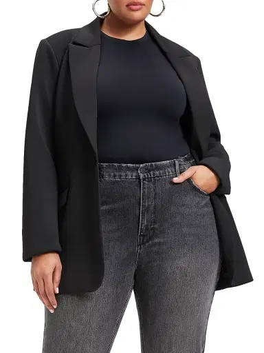 GOOD AMERICAN Women's Sculpting Tee Bodysuit - Black | Thumbnail 3 GOOD AMERICAN Women's Sculpting Tee Bodysuit - Black | Thumbnail 3