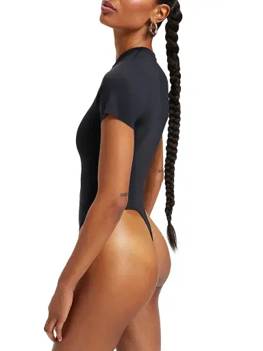 GOOD AMERICAN Women's Sculpting Tee Bodysuit - Black | Thumbnail 5 GOOD AMERICAN Women's Sculpting Tee Bodysuit - Black | Thumbnail 5