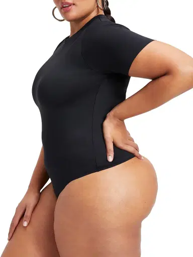 GOOD AMERICAN Women's Sculpting Tee Bodysuit - Black | Thumbnail 8 GOOD AMERICAN Women's Sculpting Tee Bodysuit - Black | Thumbnail 8
