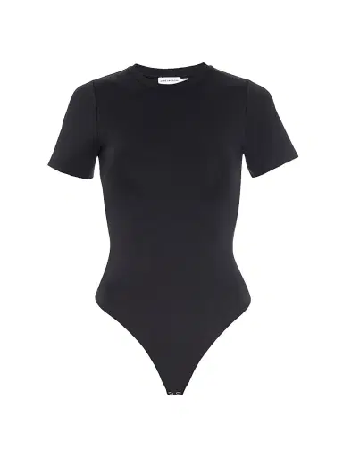 GOOD AMERICAN Women's Sculpting Tee Bodysuit - Black | Thumbnail 1 GOOD AMERICAN Women's Sculpting Tee Bodysuit - Black | Thumbnail 1
