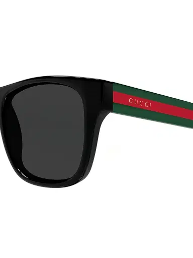 Gucci Men's New Pop Web 56MM Square Sunglasses - Black | Thumbnail 3 Gucci Men's New Pop Web 56MM Square Sunglasses - Black | Thumbnail 3