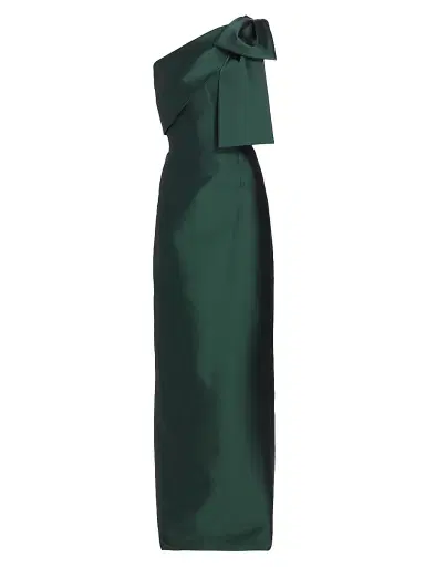 SACHIN BABI Women's Bonnie Satin One-Shoulder Gown - Forest Green | Thumbnail 1 SACHIN BABI Women's Bonnie Satin One-Shoulder Gown - Forest Green | Thumbnail 1