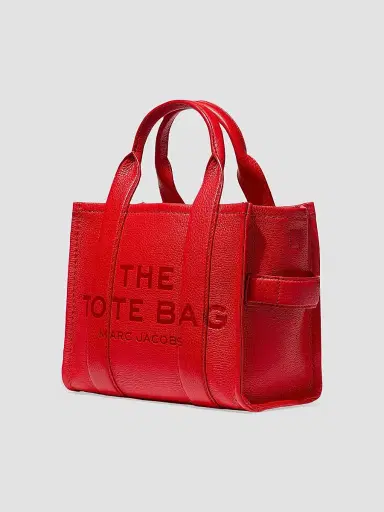 Marc Jacobs Women's The Leather Small Tote Bag - True Red | Thumbnail 4 Marc Jacobs Women's The Leather Small Tote Bag - True Red | Thumbnail 4