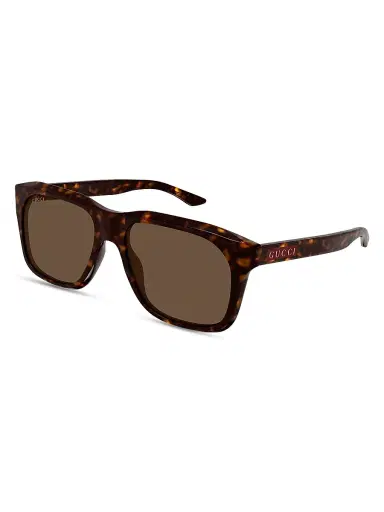 Gucci Men's Flag 55MM Square Sunglasses - Brown | Thumbnail 1 Gucci Men's Flag 55MM Square Sunglasses - Brown | Thumbnail 1