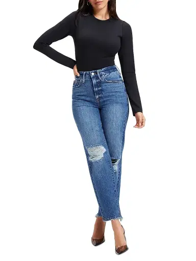 GOOD AMERICAN Women's Sculpting Crewneck Bodysuit - Black | Thumbnail 2 GOOD AMERICAN Women's Sculpting Crewneck Bodysuit - Black | Thumbnail 2