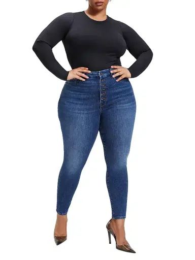 GOOD AMERICAN Women's Sculpting Crewneck Bodysuit - Black | Thumbnail 3 GOOD AMERICAN Women's Sculpting Crewneck Bodysuit - Black | Thumbnail 3