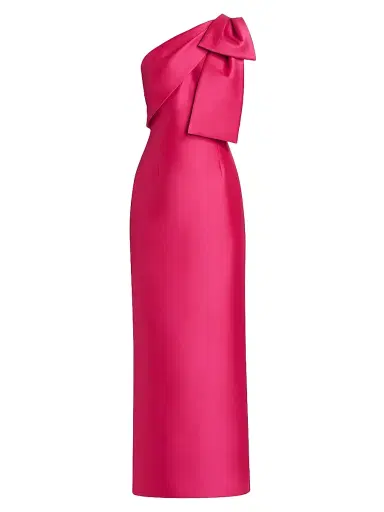 SACHIN BABI Women's Bonnie Satin One-Shoulder Gown - Berry | Thumbnail 1 SACHIN BABI Women's Bonnie Satin One-Shoulder Gown - Berry | Thumbnail 1
