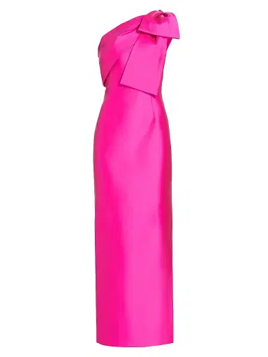 SACHIN BABI Women's Bonnie Satin One-Shoulder Gown - Fuschia | Thumbnail 1 SACHIN BABI Women's Bonnie Satin One-Shoulder Gown - Fuschia | Thumbnail 1
