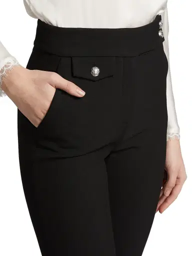 Veronica Beard Women's Renzo Ankle Crop Pants - Black | Thumbnail 6 Veronica Beard Women's Renzo Ankle Crop Pants - Black | Thumbnail 6