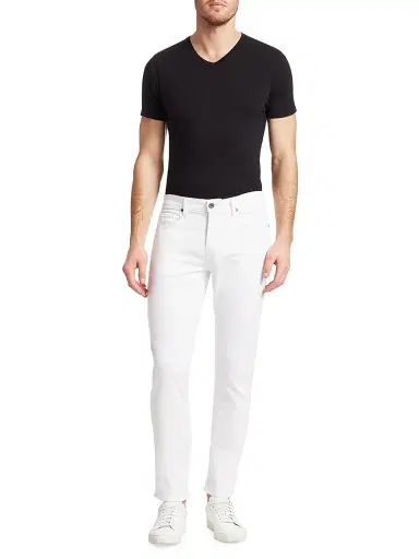 PAIGE Lennox Stretch Slim-Fit Jeans - Ice Cap | Thumbnail 2 PAIGE Lennox Stretch Slim-Fit Jeans - Ice Cap | Thumbnail 2