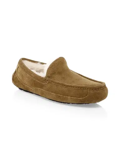 UGG Men's Ascot Suede Slippers - Black | Thumbnail 2 UGG Men's Ascot Suede Slippers - Black | Thumbnail 2