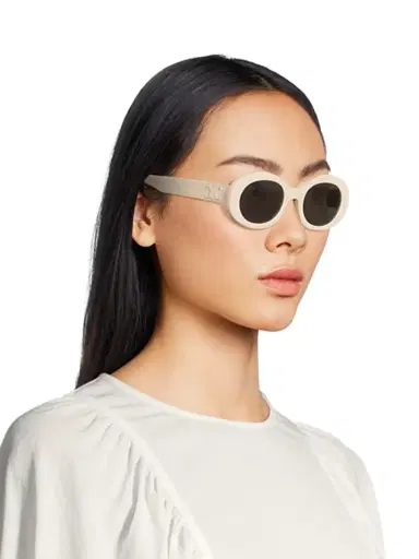 CELINE Women's Triomphe 52MM Oval Sunglasses - Bone Brown | Thumbnail 3 CELINE Women's Triomphe 52MM Oval Sunglasses - Bone Brown | Thumbnail 3