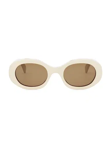 CELINE Women's Triomphe 52MM Oval Sunglasses - Bone Brown | Thumbnail 4 CELINE Women's Triomphe 52MM Oval Sunglasses - Bone Brown | Thumbnail 4