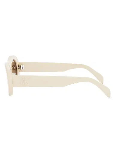 CELINE Women's Triomphe 52MM Oval Sunglasses - Bone Brown | Thumbnail 5 CELINE Women's Triomphe 52MM Oval Sunglasses - Bone Brown | Thumbnail 5
