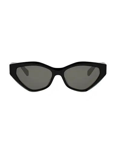 CELINE Women's Triomphe 56MM Cat Eye Sunglasses - Shiny Black Smoke | Thumbnail 2 CELINE Women's Triomphe 56MM Cat Eye Sunglasses - Shiny Black Smoke | Thumbnail 2