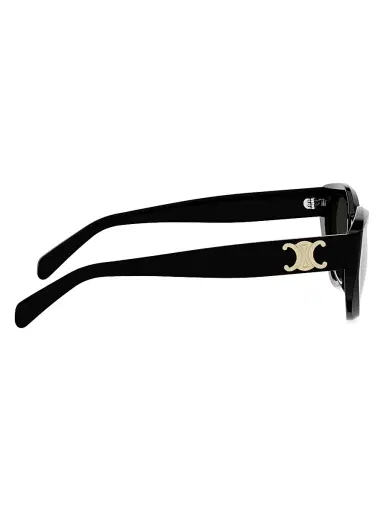 CELINE Women's Triomphe 56MM Cat Eye Sunglasses - Shiny Black Smoke | Thumbnail 7 CELINE Women's Triomphe 56MM Cat Eye Sunglasses - Shiny Black Smoke | Thumbnail 7