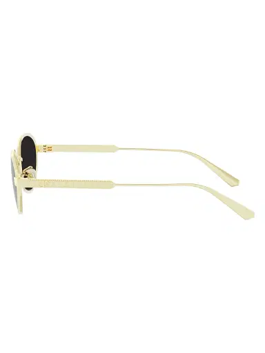 Dior Women's Cannage R1U 53MM Oval Sunglasses - Gold Grey | Thumbnail 2 Dior Women's Cannage R1U 53MM Oval Sunglasses - Gold Grey | Thumbnail 2