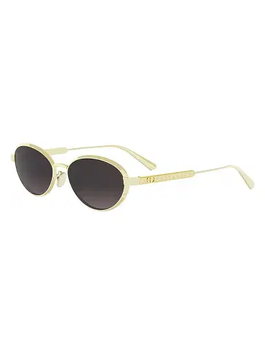 Dior Women's Cannage R1U 53MM Oval Sunglasses - Gold Grey | Thumbnail 1 Dior Women's Cannage R1U 53MM Oval Sunglasses - Gold Grey | Thumbnail 1