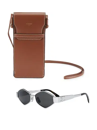Celine Women's Metal Triomphe 54MM Geometric Sunglasses | Thumbnail 4 Celine Women's Metal Triomphe 54MM Geometric Sunglasses | Thumbnail 4