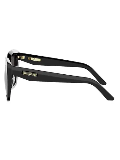 Dior Women's C S5I 55MM Square Sunglasses - Shiny Black And Gradient Smoke | Thumbnail 3 Dior Women's C S5I 55MM Square Sunglasses - Shiny Black And Gradient Smoke | Thumbnail 3