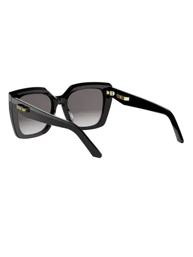 Dior Women's C S5I 55MM Square Sunglasses - Shiny Black And Gradient Smoke | Thumbnail 4 Dior Women's C S5I 55MM Square Sunglasses - Shiny Black And Gradient Smoke | Thumbnail 4