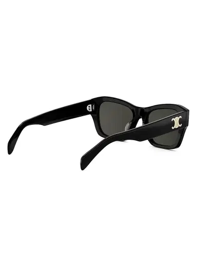 CELINE Women's Triomphe 55MM Square Sunglasses - Black | Thumbnail 6 CELINE Women's Triomphe 55MM Square Sunglasses - Black | Thumbnail 6