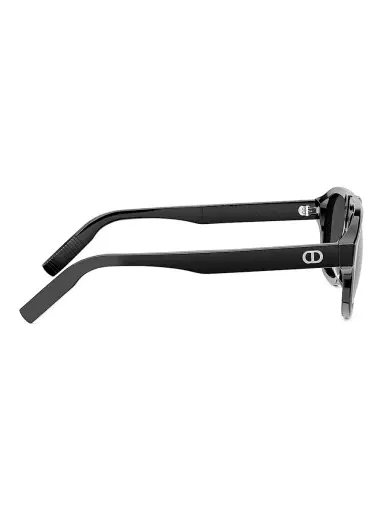Dior Men's CD Icon A1I 55MM Pilot Sunglasses - Shiny Black And Smoke | Thumbnail 7 Dior Men's CD Icon A1I 55MM Pilot Sunglasses - Shiny Black And Smoke | Thumbnail 7