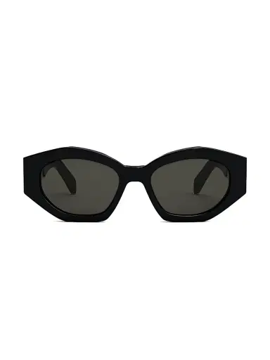 CELINE Women's Triomphe Cat-Eye Sunglasses - Shiny Black | Thumbnail 2 CELINE Women's Triomphe Cat-Eye Sunglasses - Shiny Black | Thumbnail 2