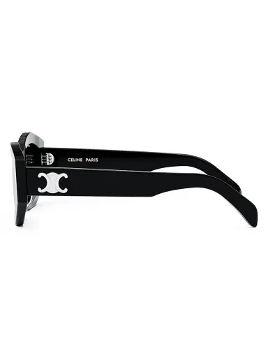 CELINE Women's Triomphe Cat-Eye Sunglasses - Shiny Black | Thumbnail 4 CELINE Women's Triomphe Cat-Eye Sunglasses - Shiny Black | Thumbnail 4