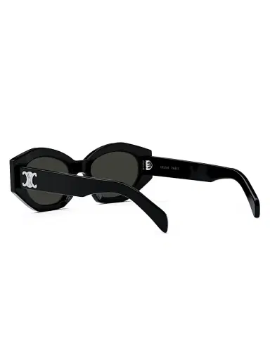 CELINE Women's Triomphe Cat-Eye Sunglasses - Shiny Black | Thumbnail 5 CELINE Women's Triomphe Cat-Eye Sunglasses - Shiny Black | Thumbnail 5