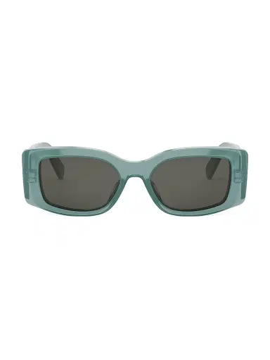 CELINE Women's Triomphe 53MM Rectangular Sunglasses - Transparent Teal Grey | Thumbnail 2 CELINE Women's Triomphe 53MM Rectangular Sunglasses - Transparent Teal Grey | Thumbnail 2