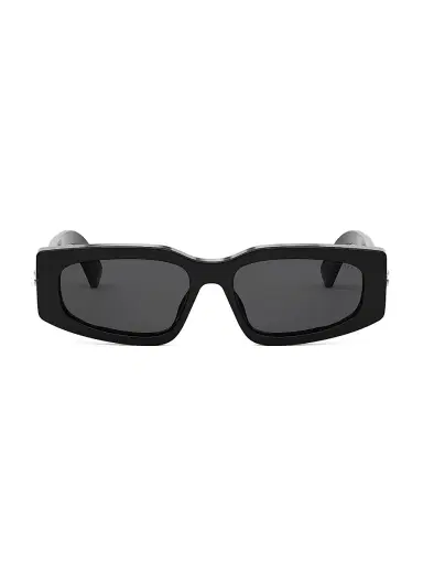 BVLGARI Women's B. ZERO1 54MM Rectangular Sunglasses - Black Dark Grey | Thumbnail 2 BVLGARI Women's B. ZERO1 54MM Rectangular Sunglasses - Black Dark Grey | Thumbnail 2