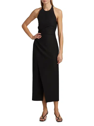 A.L.C. Women's Sylvie Halterneck Midi-Dress - Black - Size 14 | Thumbnail 3 A.L.C. Women's Sylvie Halterneck Midi-Dress - Black - Size 14 | Thumbnail 3