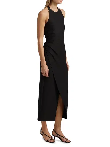 A.L.C. Women's Sylvie Halterneck Midi-Dress - Black - Size 14 | Thumbnail 4 A.L.C. Women's Sylvie Halterneck Midi-Dress - Black - Size 14 | Thumbnail 4