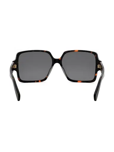 CELINE Women's Triomphe 60MM Square Sunglasses - Dark Havana Smoke | Thumbnail 5 CELINE Women's Triomphe 60MM Square Sunglasses - Dark Havana Smoke | Thumbnail 5