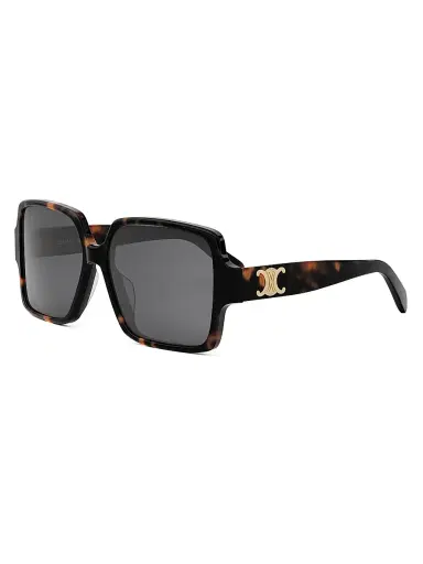 CELINE Women's Triomphe 60MM Square Sunglasses - Dark Havana Smoke | Thumbnail 1 CELINE Women's Triomphe 60MM Square Sunglasses - Dark Havana Smoke | Thumbnail 1