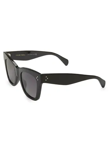 CELINE Women's 50MM Square Cat-Eye Sunglasses - Black | Thumbnail 1 CELINE Women's 50MM Square Cat-Eye Sunglasses - Black | Thumbnail 1