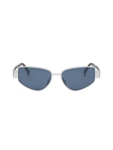 CELINE Women's Triomphe 55MM Cat-Eye Sunglasses - Blue Silver | Thumbnail 2 CELINE Women's Triomphe 55MM Cat-Eye Sunglasses - Blue Silver | Thumbnail 2