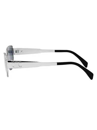 CELINE Women's Triomphe 55MM Cat-Eye Sunglasses - Blue Silver | Thumbnail 3 CELINE Women's Triomphe 55MM Cat-Eye Sunglasses - Blue Silver | Thumbnail 3