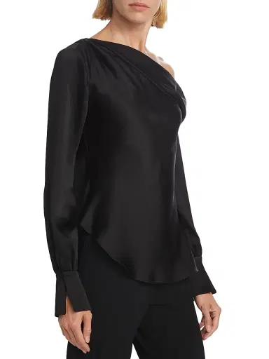 SIMKHAI Women's Alice Off-The-Shoulder Top - Black | Thumbnail 4 SIMKHAI Women's Alice Off-The-Shoulder Top - Black | Thumbnail 4